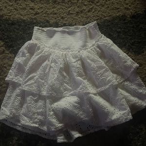 hollister white skirt